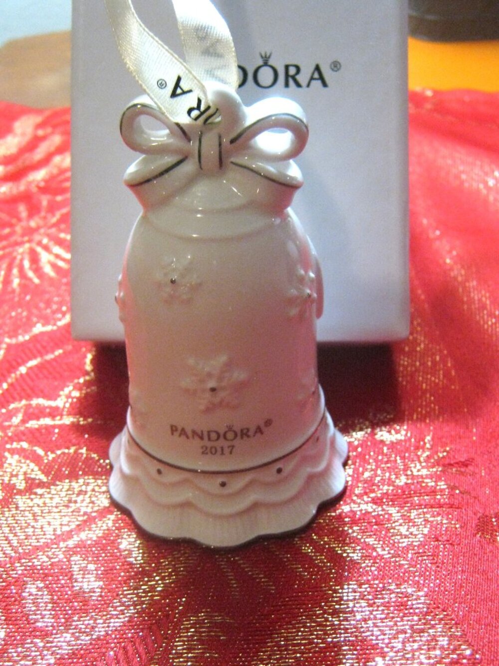 PANDORA 2017 Christmas Bell Ornament - 35$